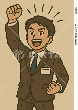 Cheerful young employees Cheerful young employees 128460893