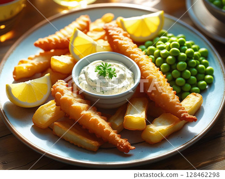 Fish & Chips 128462298