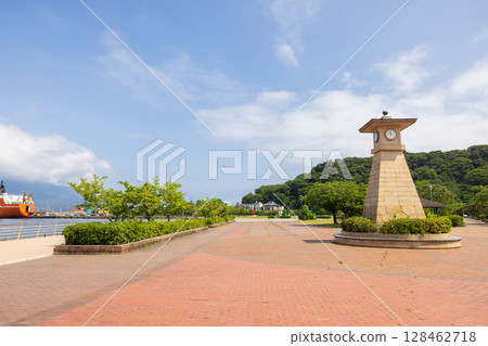 Kanagasaki Clock Tower in Tsuruga, Fukui Prefecture Kanagasaki Clock Tower in Tsuruga, Fukui Prefecture 128462718