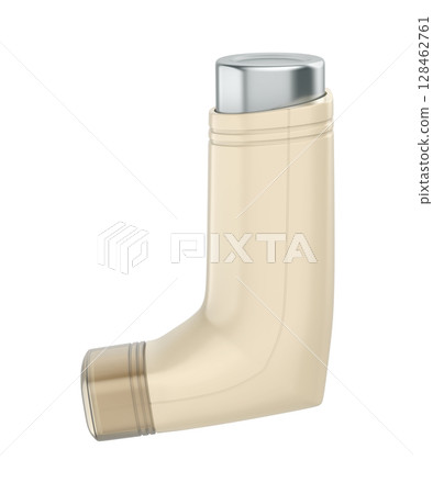 Beige portable asthma inhaler device Beige portable asthma inhaler device 128462761