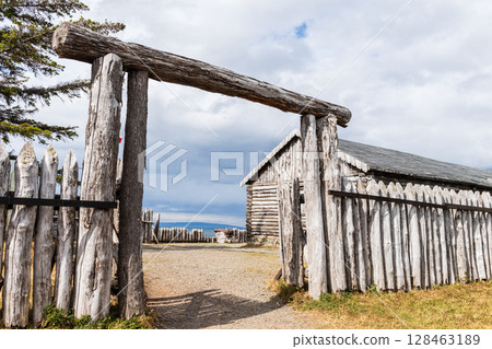 Historic Fort Bulnes in Chile 128463189