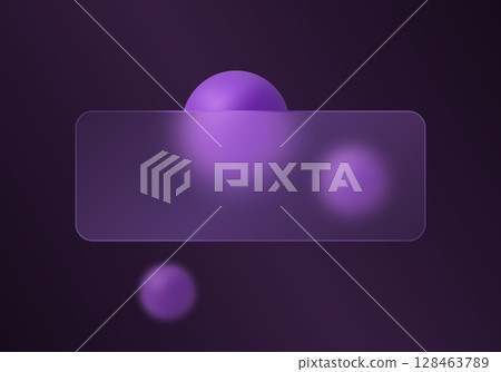 Dark glassmorphism background with purple spheres Dark glassmorphism background with purple spheres 128463789