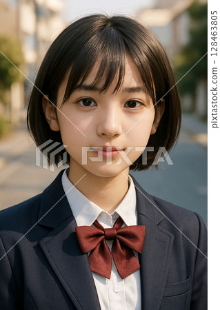 可愛的高中女生[AI 生成的圖像] 128463805