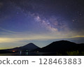 The Milky Way from Lake Motosu on Tanabata night 128463883