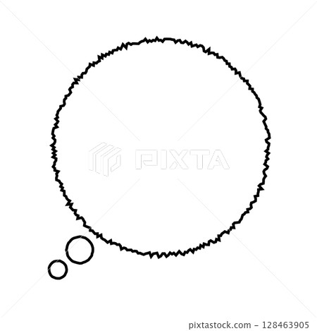 Simple speech bubble illustration circle anxiety Simple speech bubble illustration circle anxiety 128463905