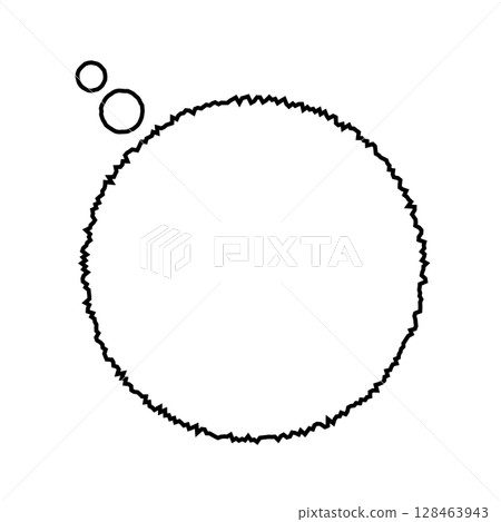 Simple speech bubble illustration circle anxiety 128463943