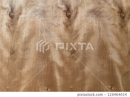 Top View of Natural Wood Grain Plywood Texture, Soft brown wood texture with beautiful natural wood grain background 128464014