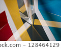 abstract artistic background, reflections of light 128464129
