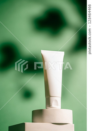 A white tube of soothing face cream 128464466