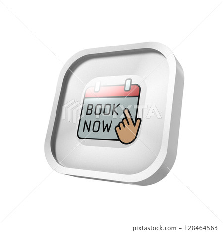 Book now calendar icon app in transparent background Book now calendar icon app in transparent background 128464563