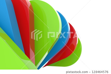 Colorful abstract shape blue and green in white background Colorful abstract shape blue and green in white background 128464576