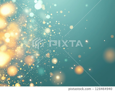 Bright and shimmering light particles create an enchanting atmosphere at night Bright and shimmering light particles create an enchanting atmosphere at night 128464940