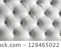 Elegant white tufted upholstery featuring diamond patterns for stylish decor 128465022