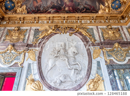 Ceilings decors of the royal apartments, Versailles, France 128465188