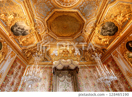 Ceilings decors of the royal apartments, Versailles, France Ceilings decors of the royal apartments, Versailles, France 128465190