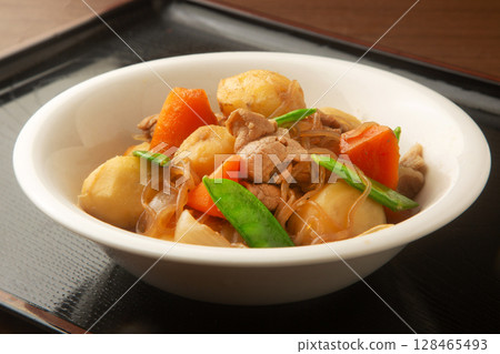 Pork and potato stew 128465493