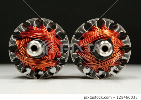 Rotors of electric motors from small household appliances Rotors of electric motors from small household appliances 128466035