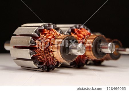 Rotors of electric motors from small household appliances Rotors of electric motors from small household appliances 128466063