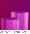 Geometric shapes podium for product display. 128466950