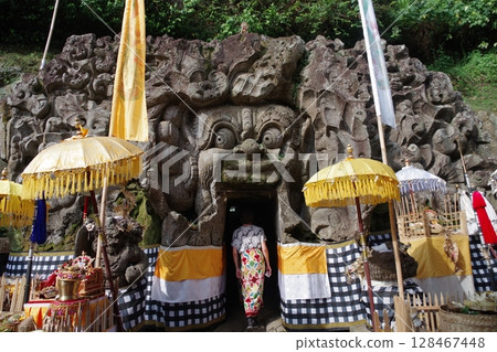 Indonesia, Bali, Ubud, Goa Gajah 128467448