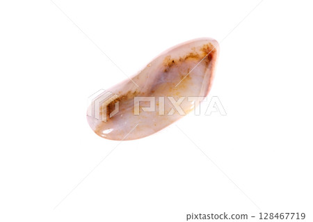 Macro mineral stone jasper on a white background Macro mineral stone jasper on a white background 128467719