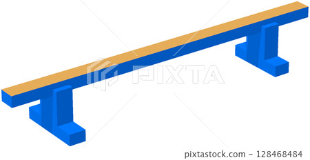 Balance beam Balance beam 128468484