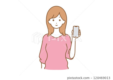 有智慧型手機的女人 128469013