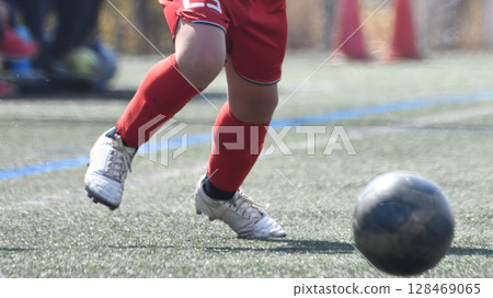 Soccer player to dribble Soccer player to dribble 128469065