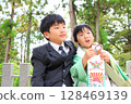 A child visiting a shrine for Shichigosan 128469139