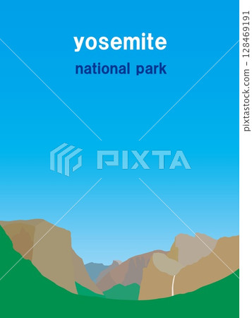 Yosemite National Park, California, USA, summer scenery 128469191