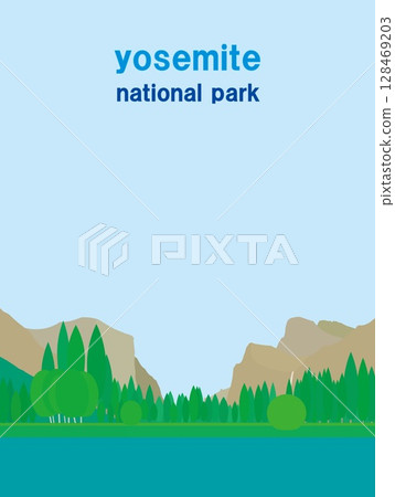 Yosemite National Park, California, USA, summer scenery 128469203