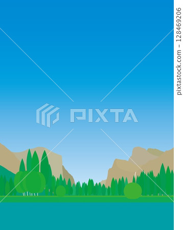 Yosemite National Park, California, USA, summer scenery 128469206