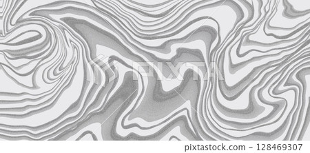 Abstract wavy texture background in shades of gray, creating dynamic visual texture, grainy textures, grunge noise, banner design for web site, copy space 128469307