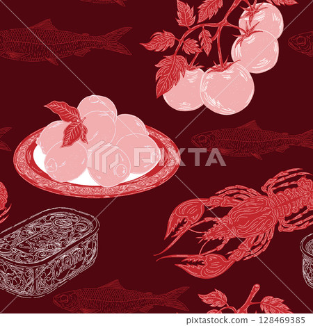vector set of shrimp 128469385