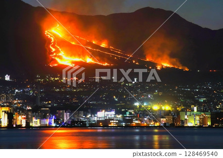 Beppu city and Ogiyama Fire Festival (Beppu Hatto Onsen Festival) 128469540