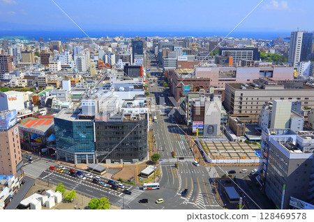 Oita City (Oita Station North Exit, City Hall, Beppu Bay) 128469578