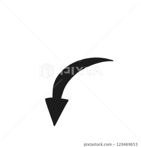 Sharp decline, downward arrow, black Sharp decline, downward arrow, black 128469653