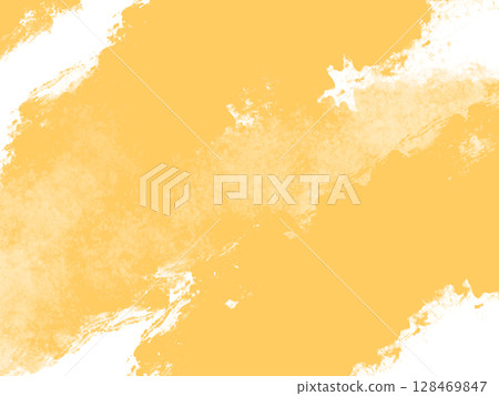 模糊的金黃色日式水彩/墨水風格垃圾背景 128469847