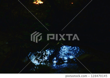 A stream with water flowing from the Sunset Falls A stream with water flowing from the Sunset Falls 128470145