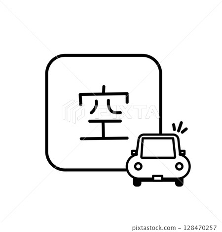 手繪空車圖標 128470257