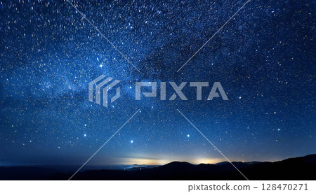 Beautiful starry sky 128470271