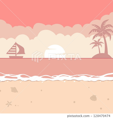 晚上海灘 128470474