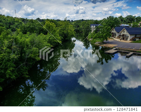 Reflections on Roark Creek, Branson, Missouri 128471841