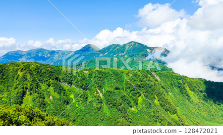 夏季攀登妙高山(從北峰頂眺望燒山、火內山) 夏季攀登妙高山(從北峰頂眺望燒山、火內山) 128472021