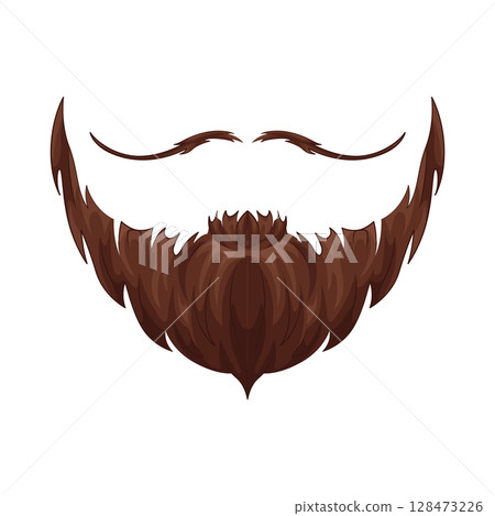 Illustration of Mustache and Beard  128473226