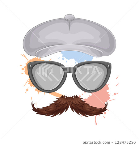 Illustration of Hipster Illustration of Hipster 128473250