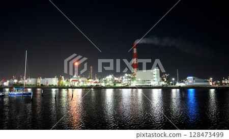四日市綜合工廠夜景 128473499