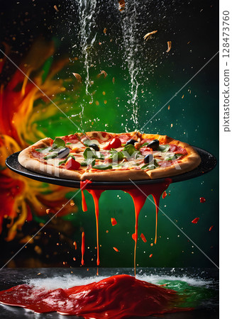 The Authentic Glow: Perfect Pizza, Perfect Setting The Authentic Glow: Perfect Pizza, Perfect Setting 128473760