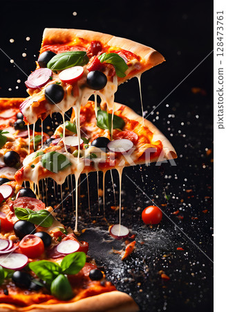 The Authentic Glow: Perfect Pizza, Perfect Setting 128473761