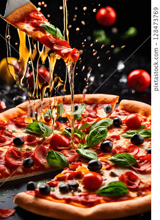 The Authentic Glow: Perfect Pizza, Perfect Setting 128473769